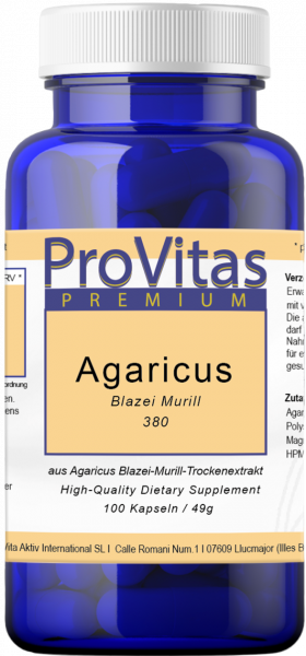 Agaricus Blazei Murill Extrakt, 380 mg, 100 V-Kps.
