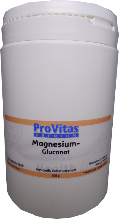 Magnesium Gluconat 500 Gramm Pulver Pro Vita AKTIV International