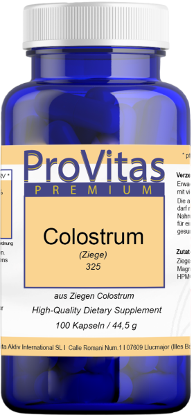 Colostrum (Ziege) à 325mg 100 vegane Kapseln