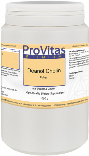 Deanol choline 1000g powder