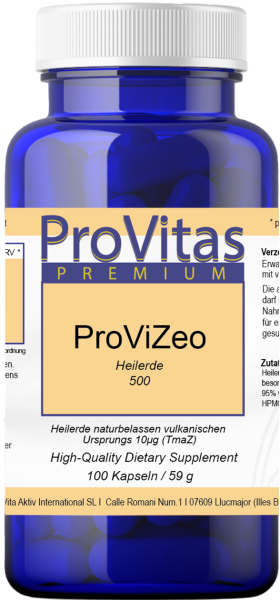 ProViZeo Healing Earth 10µ capsules vegan 500mg