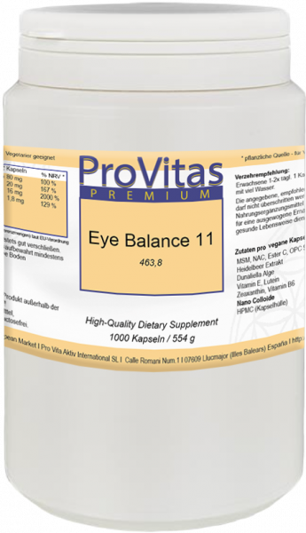 Eye Balance 11 1000 vegan capsules