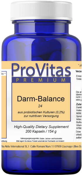 Darm Balance 24 á 680mg 200 vegan capsules