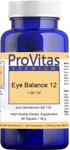 Eye Balance 12 plus GE 60 vegan capsules