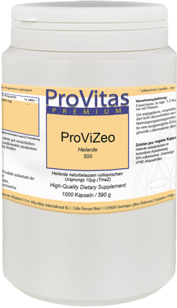 ProViZeo Healing Earth 10µ 1000 capsules 500mg